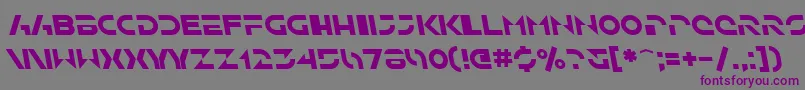 Шрифт SfSolarSailerItalic – фиолетовые шрифты на сером фоне