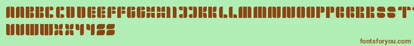 GoldenBar Font – Brown Fonts on Green Background