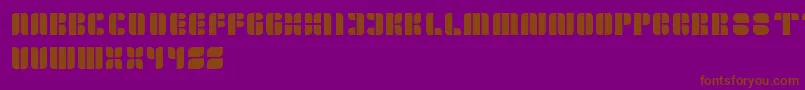 GoldenBar Font – Brown Fonts on Purple Background