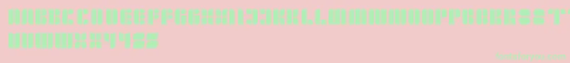 GoldenBar Font – Green Fonts on Pink Background