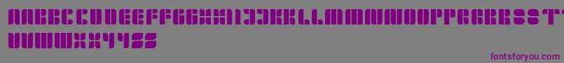 フォントGoldenBar – 紫色のフォント、灰色の背景