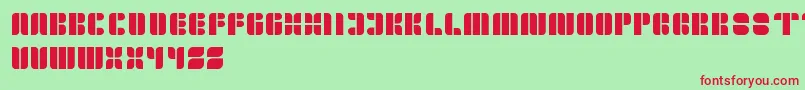 GoldenBar Font – Red Fonts on Green Background