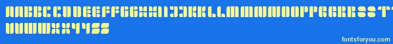 GoldenBar Font – Yellow Fonts on Blue Background