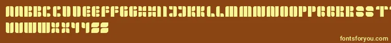 GoldenBar Font – Yellow Fonts on Brown Background