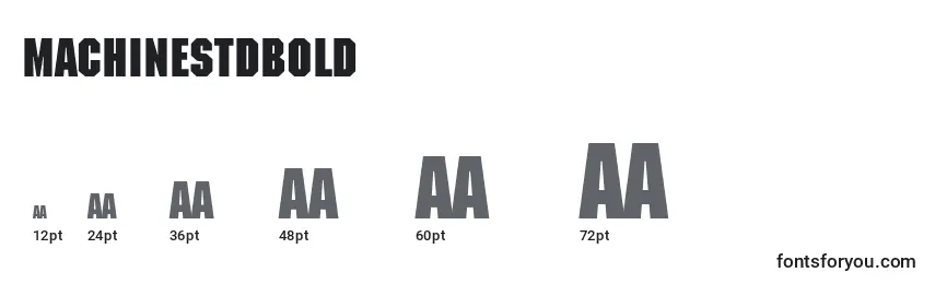 MachinestdBold Font Sizes