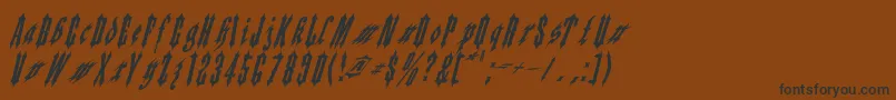フォントApplesauce02 – 黒い文字が茶色の背景にあります