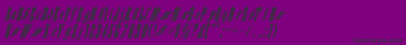 Applesauce02-Schriftart – Schwarze Schriften auf violettem Hintergrund