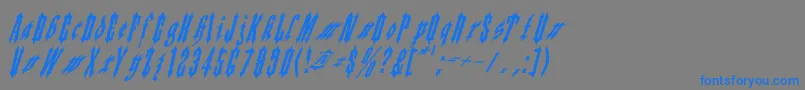 Applesauce02-Schriftart – Blaue Schriften auf grauem Hintergrund