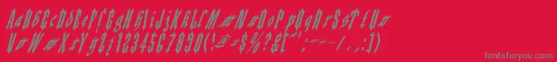 フォントApplesauce02 – 赤い背景に灰色の文字