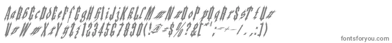 Applesauce02-fontti – harmaat kirjasimet valkoisella taustalla