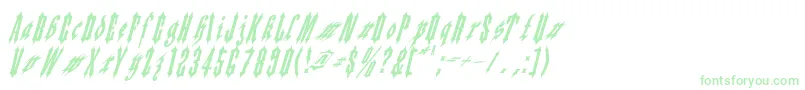 Applesauce02-fontti – vihreät fontit valkoisella taustalla