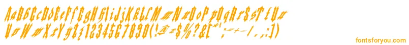 Applesauce02 Font – Orange Fonts on White Background
