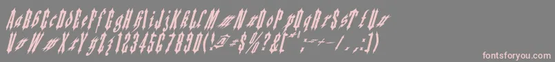 Applesauce02-fontti – vaaleanpunaiset fontit harmaalla taustalla
