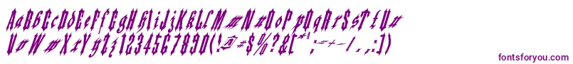 Шрифт Applesauce02 – фиолетовые шрифты на белом фоне