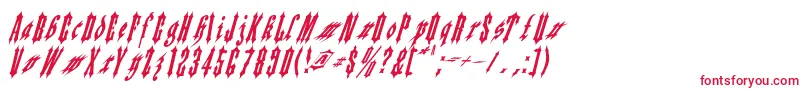フォントApplesauce02 – 白い背景に赤い文字
