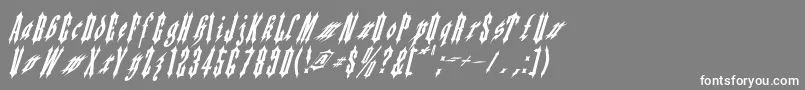 Applesauce02-Schriftart – Weiße Schriften auf grauem Hintergrund