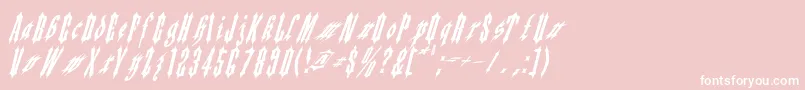 Applesauce02-Schriftart – Weiße Schriften auf rosa Hintergrund