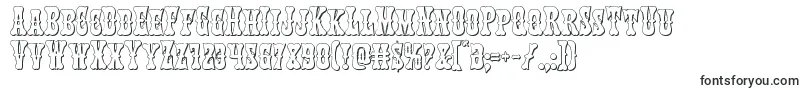 Шрифт Texasranger3D – рельефные шрифты