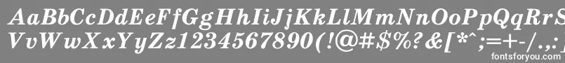 フォントSchoolb2 – 灰色の背景に白い文字