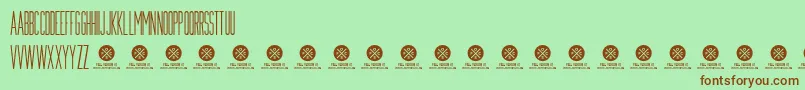 MunichRegularDemo Font – Brown Fonts on Green Background