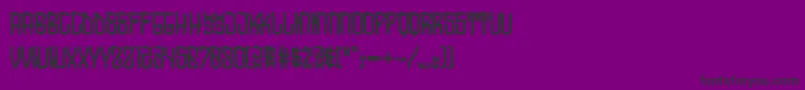 SocalRegular Font – Black Fonts on Purple Background