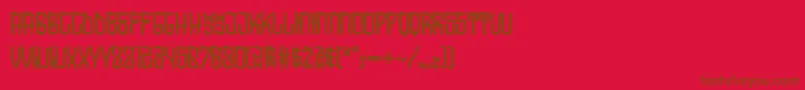 Шрифт SocalRegular – коричневые шрифты на красном фоне