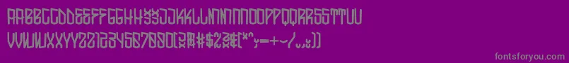 Шрифт SocalRegular – серые шрифты на фиолетовом фоне