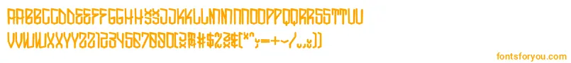 SocalRegular-Schriftart – Orangefarbene Schriften auf weißem Hintergrund