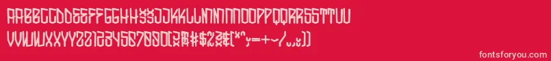 SocalRegular-Schriftart – Rosa Schriften auf rotem Hintergrund