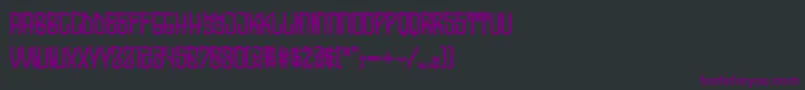 SocalRegular Font – Purple Fonts on Black Background