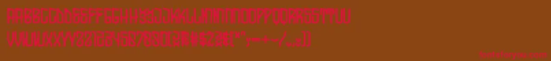 SocalRegular Font – Red Fonts on Brown Background