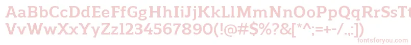 ReganslabBold Font – Pink Fonts on White Background