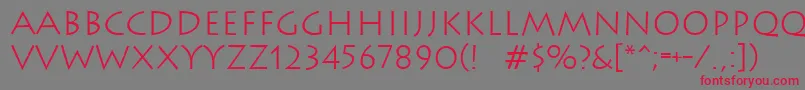 Wizard2 Font – Red Fonts on Gray Background
