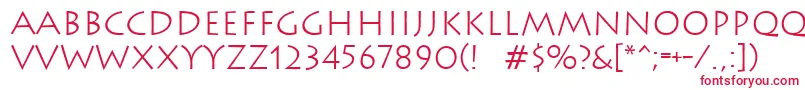 Wizard2 Font – Red Fonts on White Background