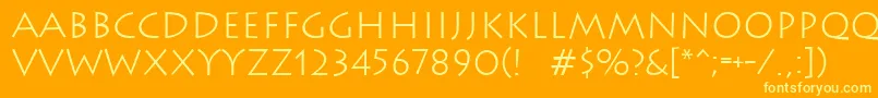 Więcej informacji o czcionce Wizard2 Czcionka Wizard2 – żółte czcionki na pomarańczowym tle