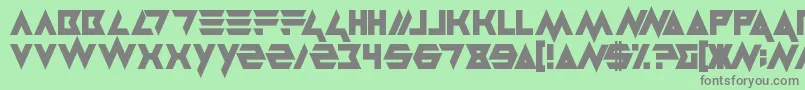 Masterblast-fontti – harmaat kirjasimet vihreällä taustalla