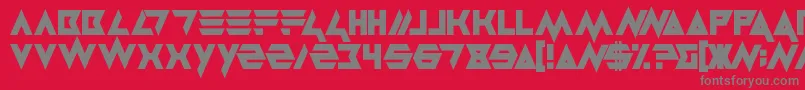 Masterblast Font – Gray Fonts on Red Background