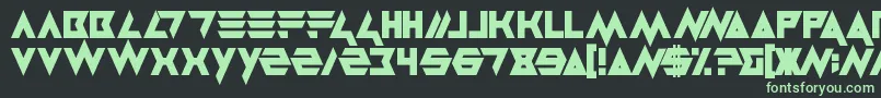 フォントMasterblast – 黒い背景に緑の文字