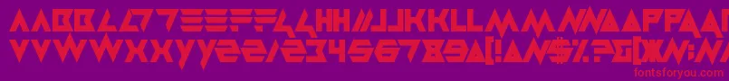 Masterblast Font – Red Fonts on Purple Background