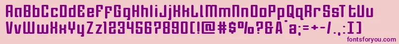 Darklighterexpand Font – Purple Fonts on Pink Background