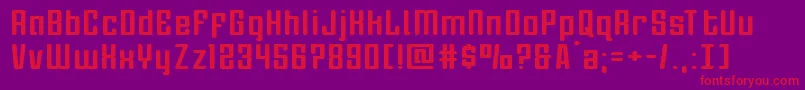 Darklighterexpand Font – Red Fonts on Purple Background