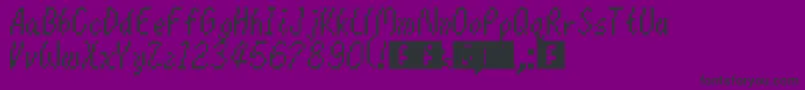 Mario64 Font – Black Fonts on Purple Background