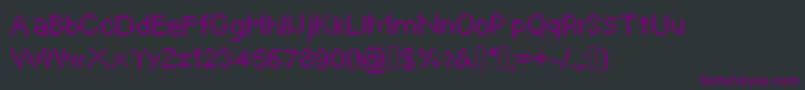 Шрифт Crosssew – фиолетовые шрифты на чёрном фоне
