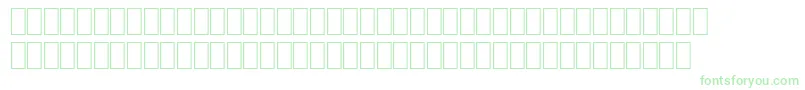 Fonte Wphv11n – fontes verdes em um fundo branco