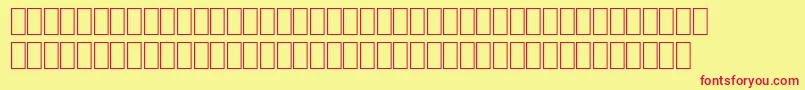 Шрифт Wphv11n – красные шрифты на жёлтом фоне