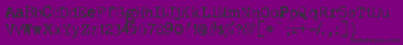 DislexiE Font – Black Fonts on Purple Background