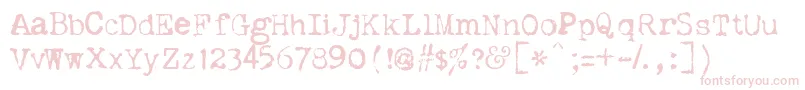 DislexiE Font – Pink Fonts on White Background