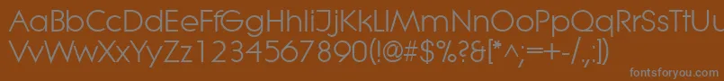 Шрифт LitheRegular – серые шрифты на коричневом фоне