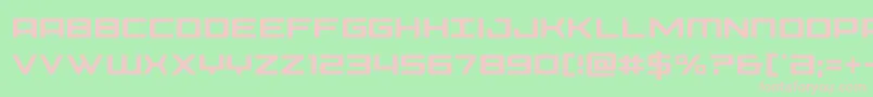 Phoeniciacond Font – Pink Fonts on Green Background