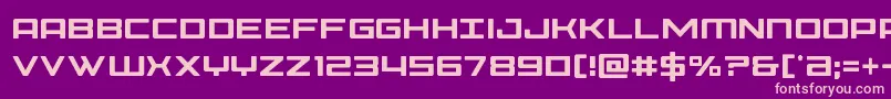 Phoeniciacond Font – Pink Fonts on Purple Background
